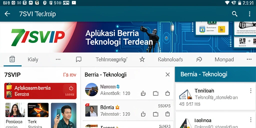 Antarmuka aplikasi 7SVIP yang menarik dan informatif.