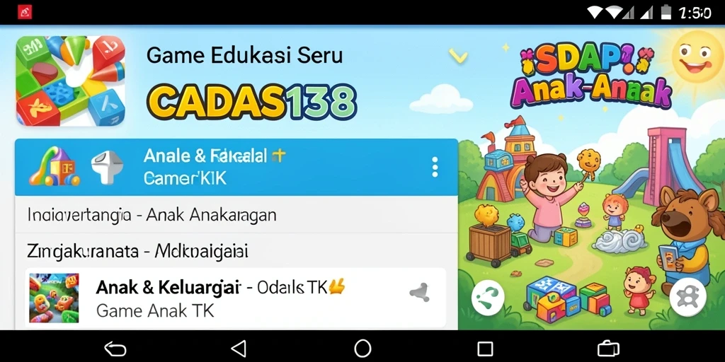 Tampilan seru dan interaktif dari CADAS138 yang memukau anak-anak.