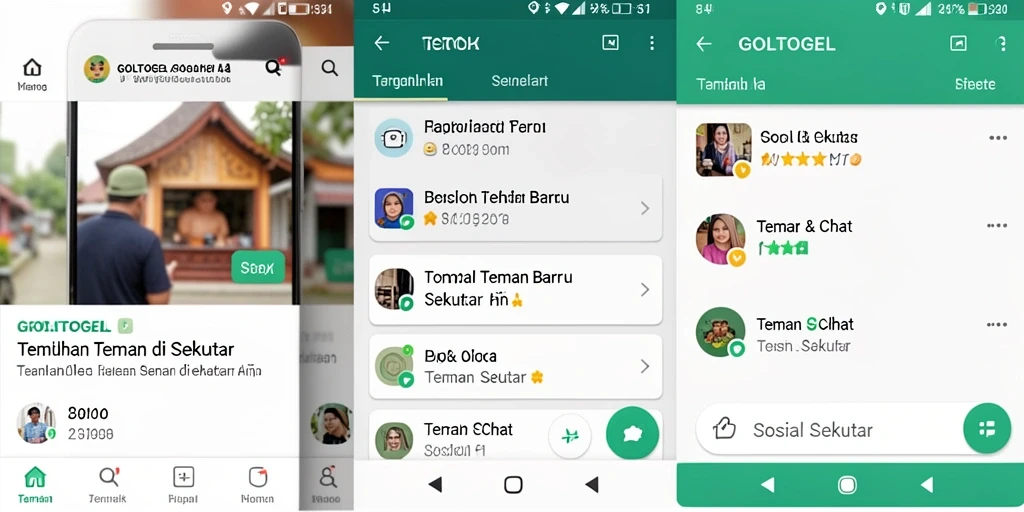 Tampilan antarmuka GOLTOGEL yang ramah pengguna.