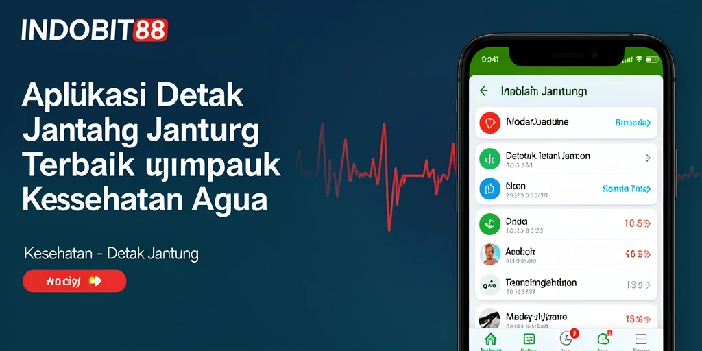 Tampilan antarmuka utama aplikasi Detak Jantung INDOBIT88.