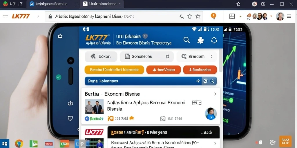 Tampilan antarmuka LK777 yang rapi dan informatif.