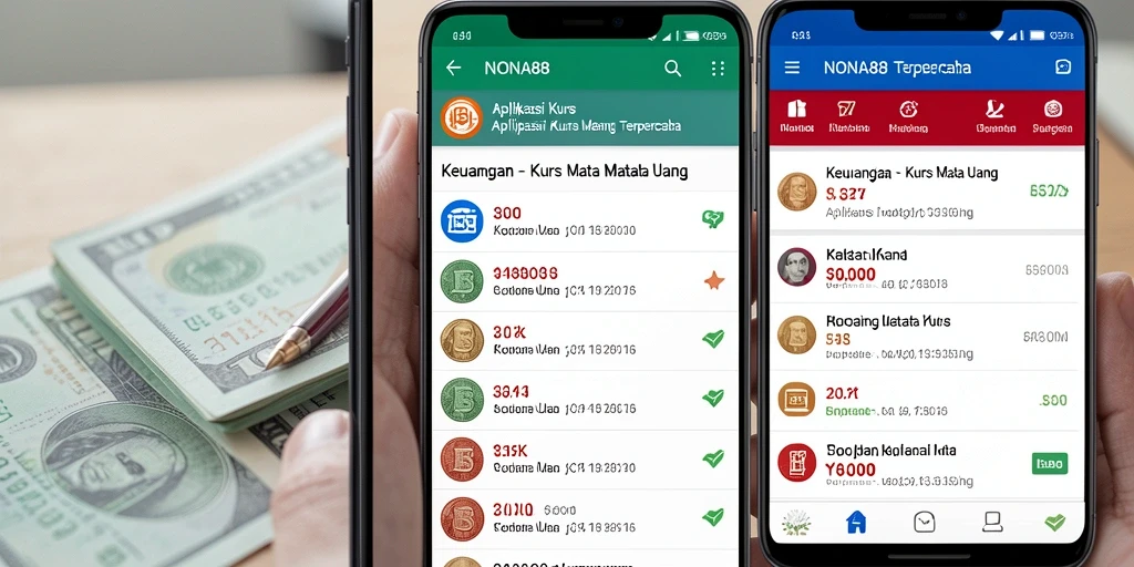 Tampilan antarmuka aplikasi NONA88 yang sederhana dan informatif.