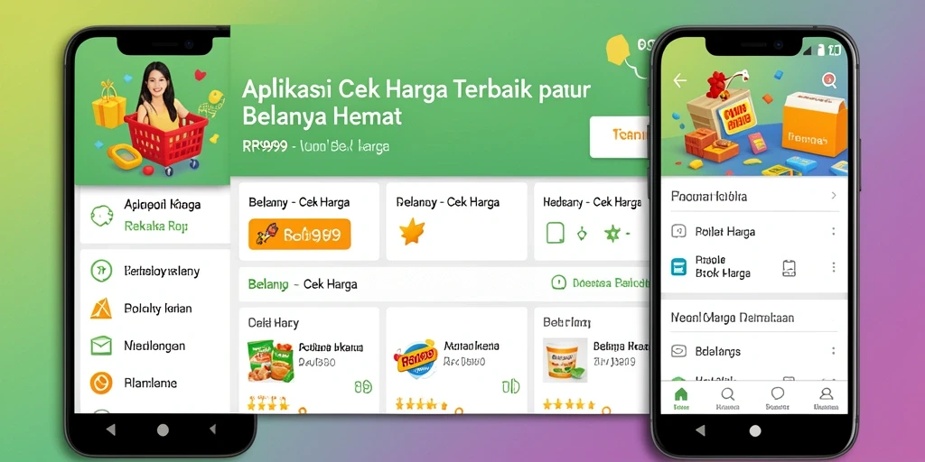 Antarmuka aplikasi RR999 yang sederhana dan informatif untuk Cek Harga.