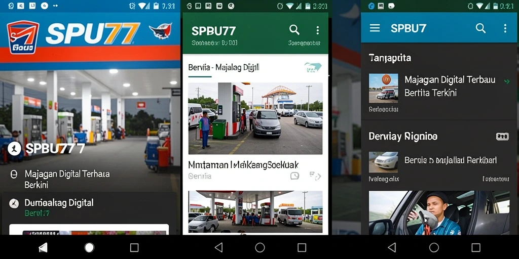 Tampilan antarmuka SPBU77 yang menarik dan mudah digunakan.